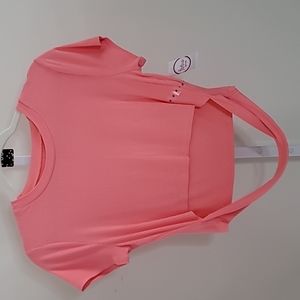 FLIRTITUDE |Ribbed Athletic Crop Top | XL